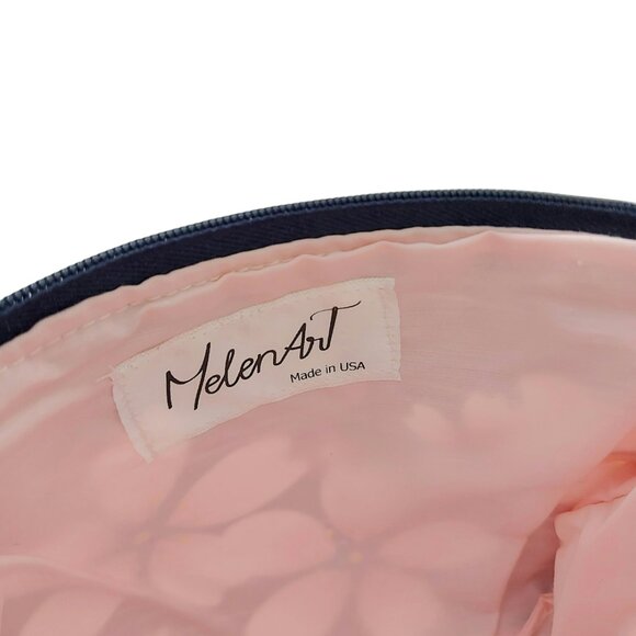 Crossbody Bag Small Messenger Bag Fabric Floral Print Lined With Zipper - Picture 7 of 8